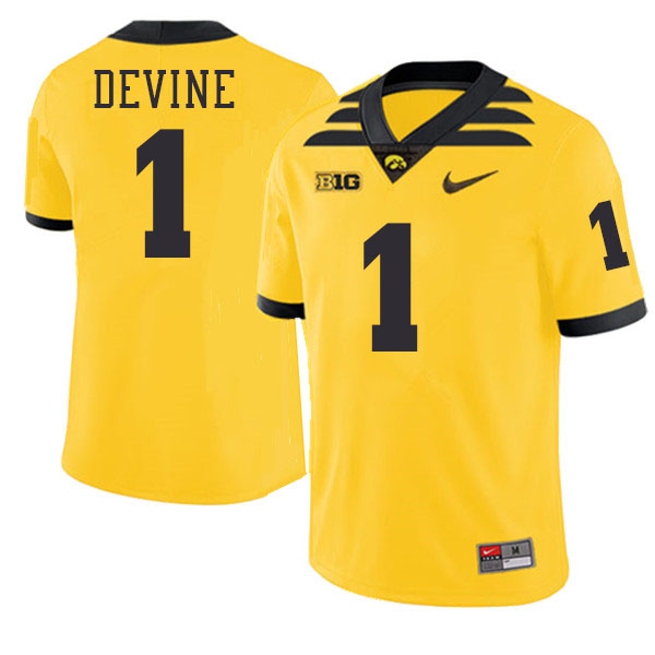 Aubrey Devine Iowa Jersey,University Of Iowa Hawkeyes Fotoball Uniforms,Jersey,Gears-Throwback